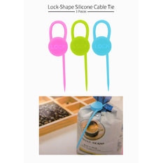 Силиконовый хомут Lock-Shape Silicone Cable Tie , 3 шт
                                                                                        (1: -  )
                                                    
