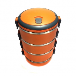 Термо ланч-бокс из нержавеющей стали, 2,8 л
                                                                                        (Цвет: Оранжевый  )
                                                    