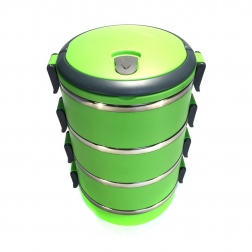 Термо ланч-бокс из нержавеющей стали, 2,8 л
                                                                                        (Цвет: Зелёный  )
                                                    