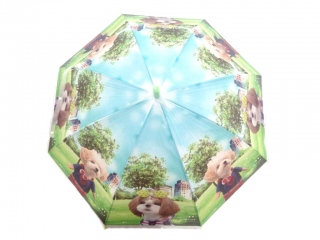 Детский виниловый зонтик с щенятами
                                                                                