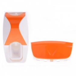 Автоматический дозатор зубной пасты + держатель для щёток
                                                                                        (Цвет: Оранжевый  )
                                                    