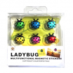 Набор декоративных магнитиков Ladybug, 6 шт
                                                                                