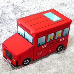 Короб для хранения игрушек Автобус, 2 отделения (39х25х31 см)
                                                                                        (Цвет: Красный  )
                                                    