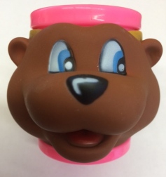 Детская кружка-игрушка
                                                                                        (Персонаж: Медведь,  Цвет кружки: Розовый)
                                                    
