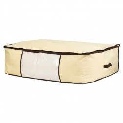 Мягкий кофр-чехол на молнии для хранения одеял, пледов и домашнего текстиля GUARDA MANTAS
                                                                                        (Размер: 100х45х15 см  )
                                                    