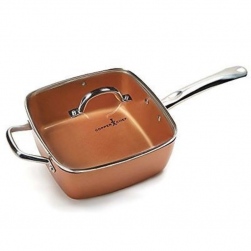 Универсальная  сковорода Copper Cook Deep Square Pan
                                                                                