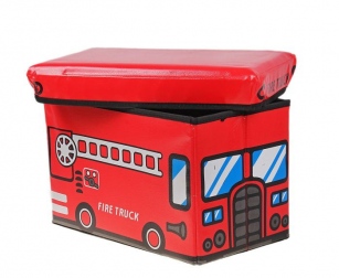 Короб-пуф для хранения игрушек, 48х28х30 см
                                                                                        (Рисунок: Пожарная машина  )
                                                    