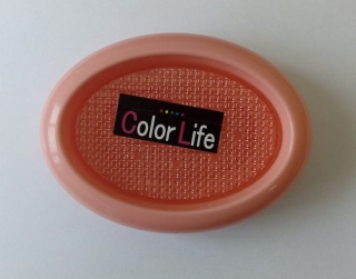 Овальная мыльница со сборником влаги Color Life
                                                                                        (Цвет: Розовый  )
                                                    