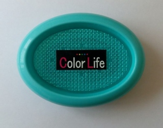 Овальная мыльница со сборником влаги Color Life
                                                                                        (Цвет: Бирюзовый  )
                                                    